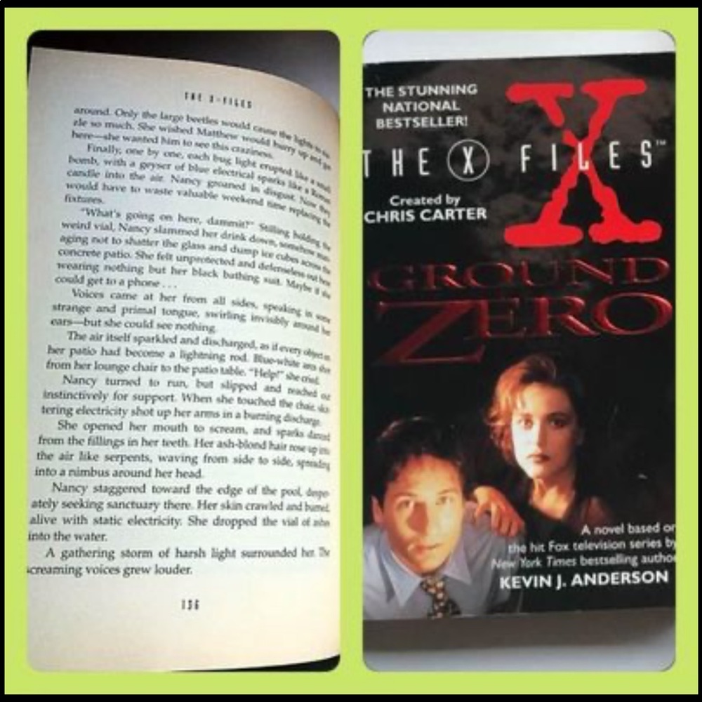X-FILES, PAPERBACK “Ground Zero” used